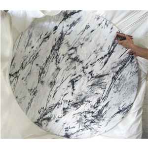 Wholesale New York White Marble Square Round Table Tops