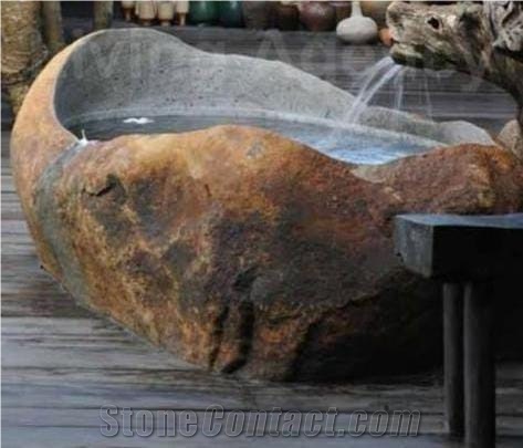 Nature River Stone Sink, River Stone Bathroom Basin