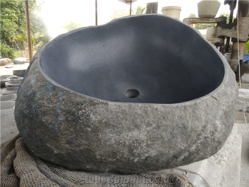 Nature River Stone Sink, River Stone Bathroom Basin