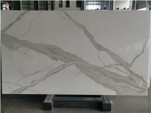 Calacatta Gold Nano Glass Crystallized Slabs Artificial