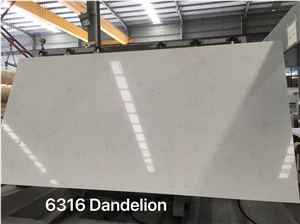 Xiamen Carrara White Quartz Big Slabs