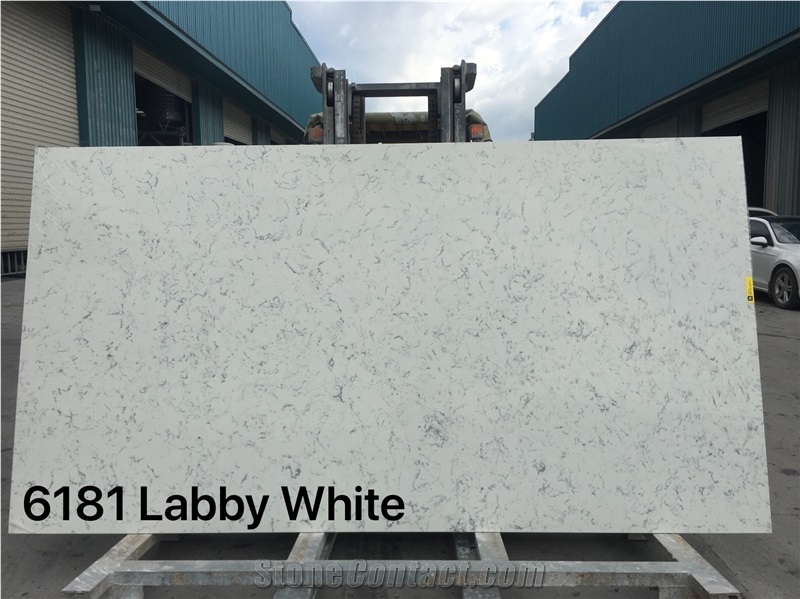 Xiamen Carrara White Quartz Big Slabs