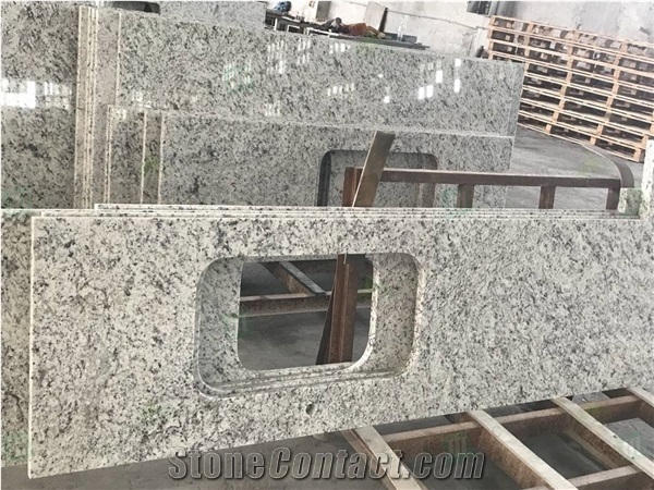 Brazil White Rose Granite Polished Countertops Slabs Tiles