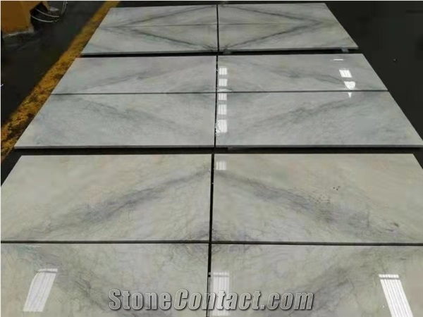 Malaysia Randy Silver Line Marble Polished Slabs Tiles