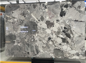 Natural Terrazzo Grey  Marble Slabs