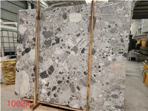Natural Terrazzo Grey  Marble Slabs
