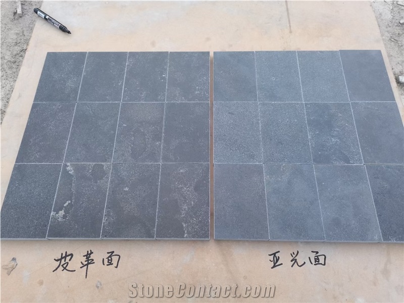 Chinese Customized Leathered Surface Bluestone Tiles