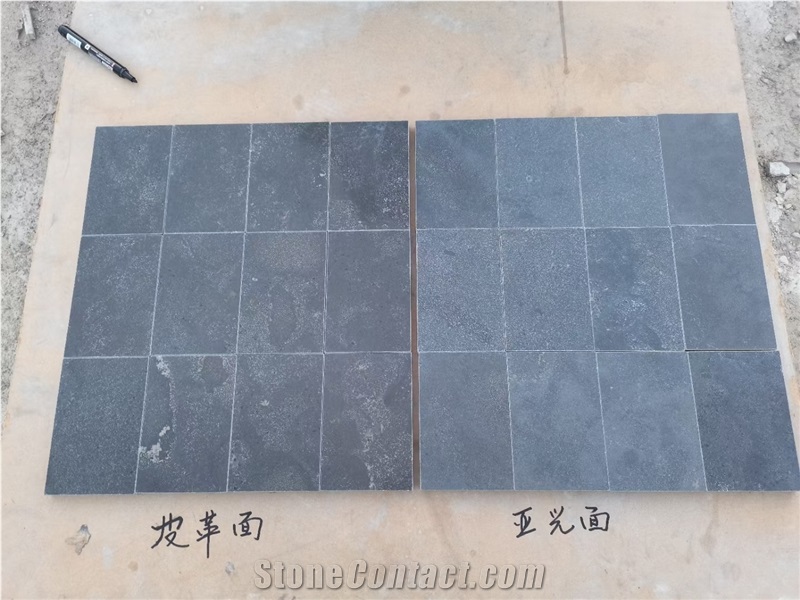 Chinese Customized Leathered Surface Bluestone Tiles
