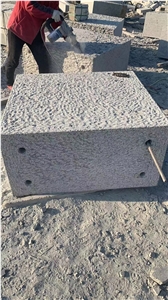 Handcrafted Granite Stone Outdoor Curving Stone Bench