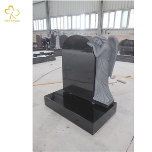 Absolute Black Granite Angel Carving Factory