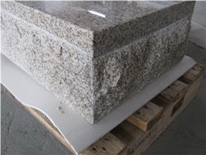 China Yellow Granite Slant Grave Cemetery Marker Supplier