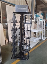 Marble Ceramic Stone Three Wings Spin Display Stand Rack