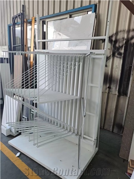 Marblle Granite Stone Sample Flip Display Stand Racks