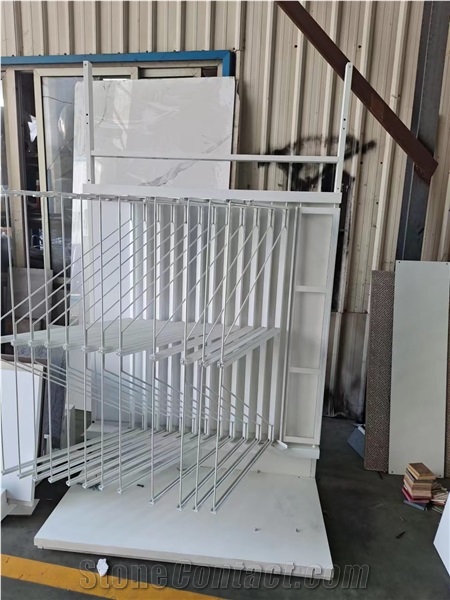 Marblle Granite Stone Sample Flip Display Stand Racks