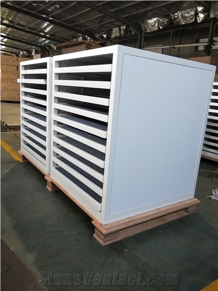 Metal Floor Drawer Display Stand  Showroom Display