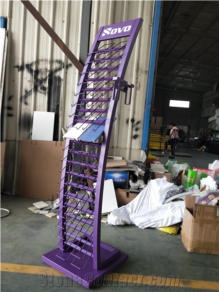 Metal Quartz Marble Stone Display Tower