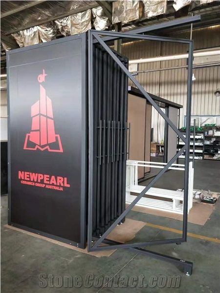 Showroom Slab Tile Metal Display Stand Rack
