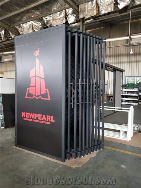 Showroom Slab Tile Metal Display Stand Rack