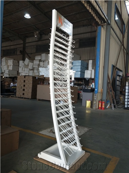 SRL105 -- Granite Marble Stone Sample Display Stand Rack