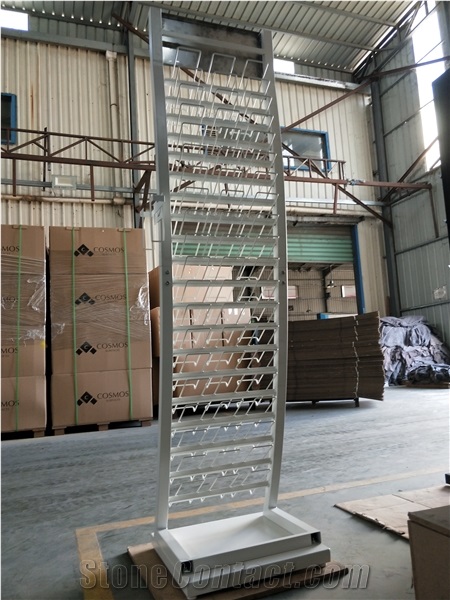 SRL105 -- Granite Marble Stone Sample Display Stand Rack