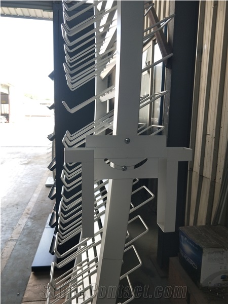 SRL105 -- Granite Marble Stone Sample Display Stand Rack