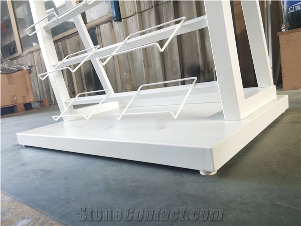 SW017 Courtertop Sample Metal Display Stand Racks