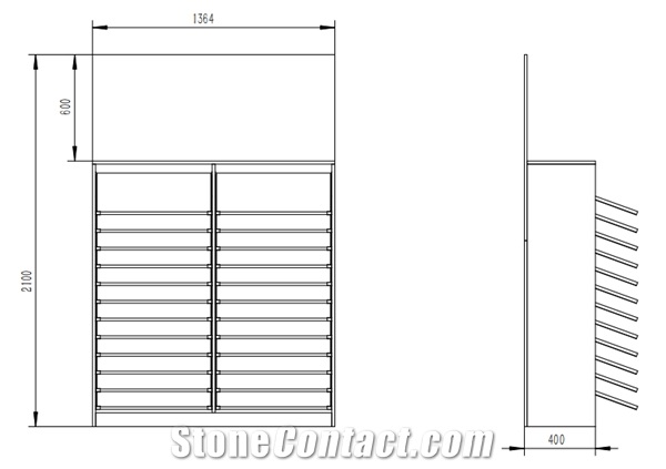 Wooden Floor Push Pull Cabinet