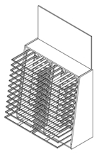 Wooden Floor Push Pull Cabinet