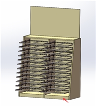 Wooden Floor Push Pull Cabinet
