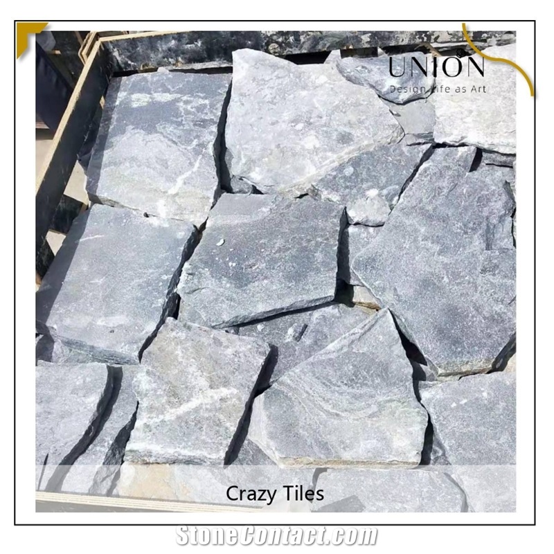 UNION DECO Blue Quartzite Random Flagstone Walkway Pavers