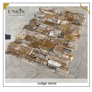 UNION DECO Natural Beige Slate Stacked Stone Veneer For Wall