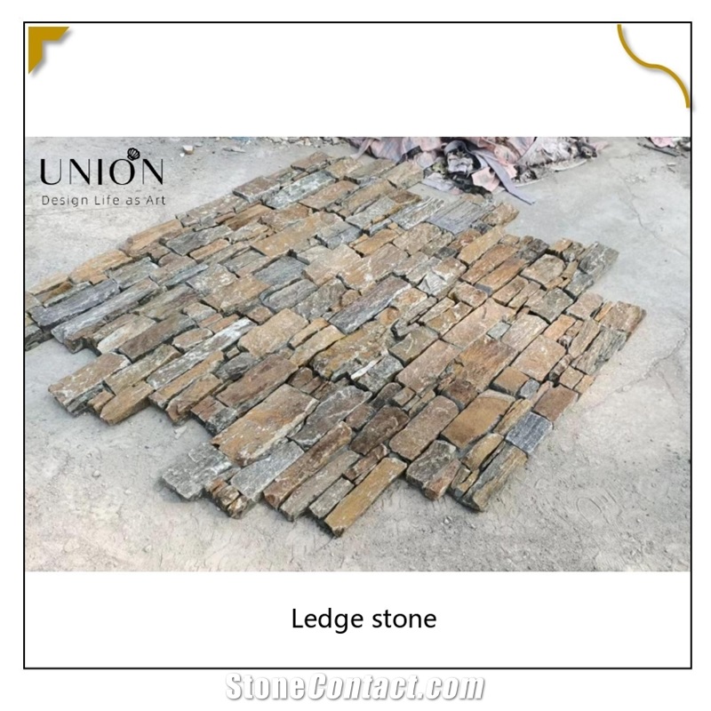 UNION DECO Natural Quartzite Ledger Panel Culture Stone Tile