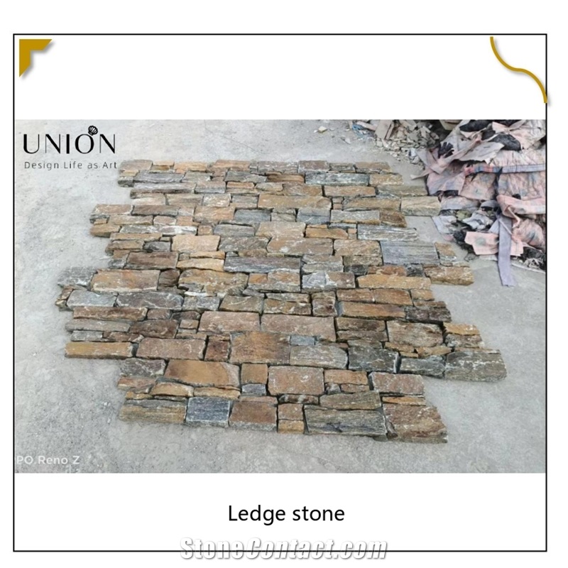 UNION DECO Natural Quartzite Ledger Panel Culture Stone Tile