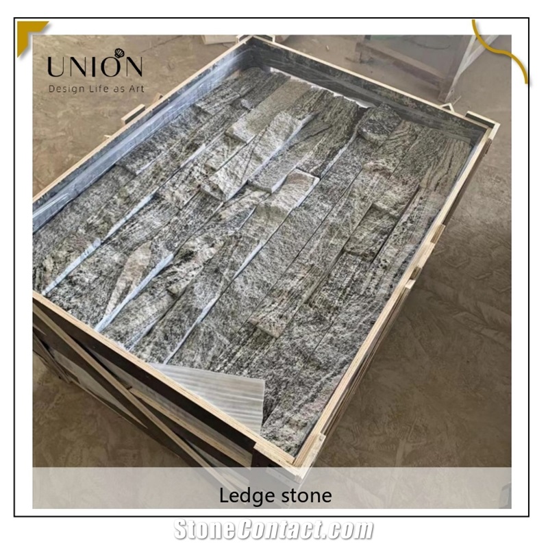 UNION DECO Natural Split Granite Stacked Stone Ledger Panels