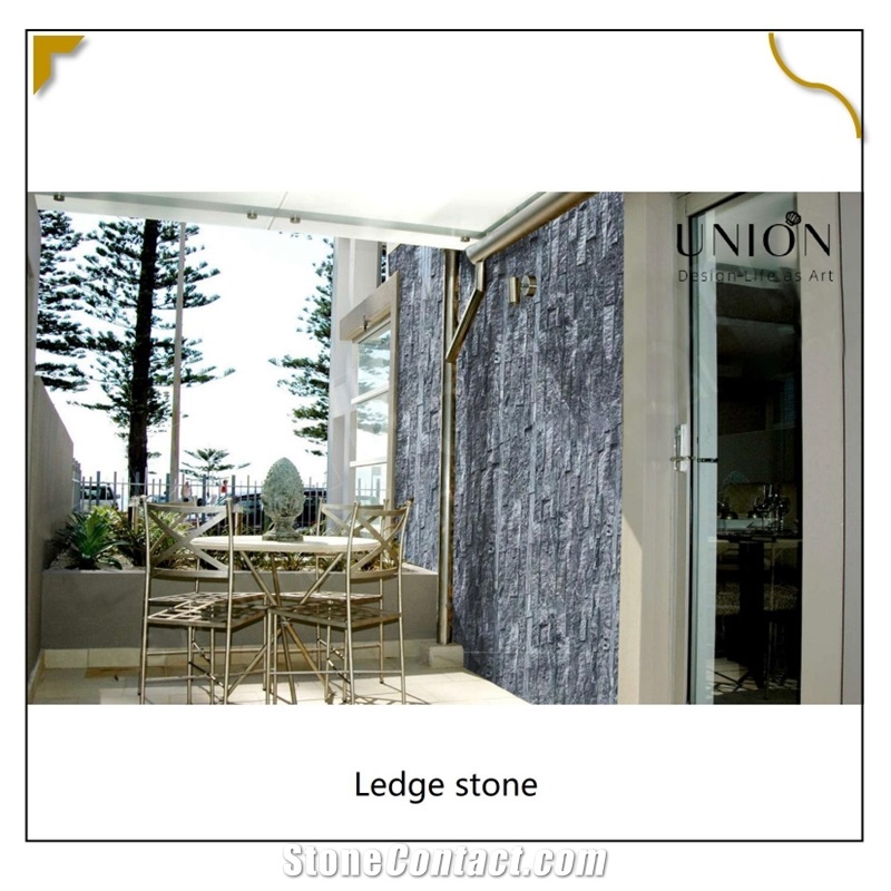UNION DECO Natural Split Granite Stacked Stone Ledger Panels