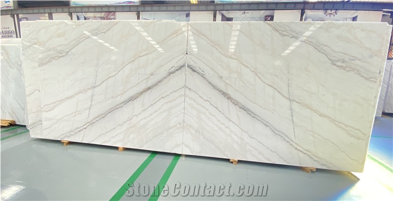 Guangxi White Marlbe  Slabs  Sugar White Marble
