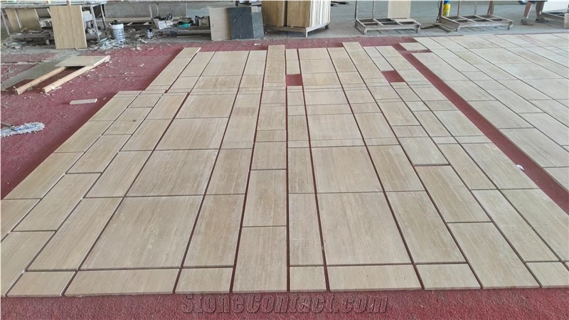 Roman Classic Travertine Slabs Roman Super White Travertine