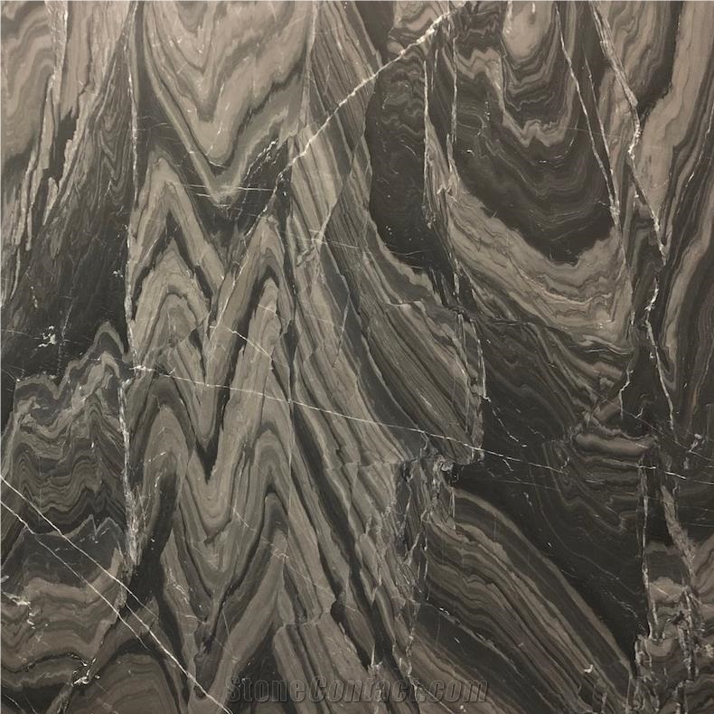 Arabescato Nero Quartzite Tile