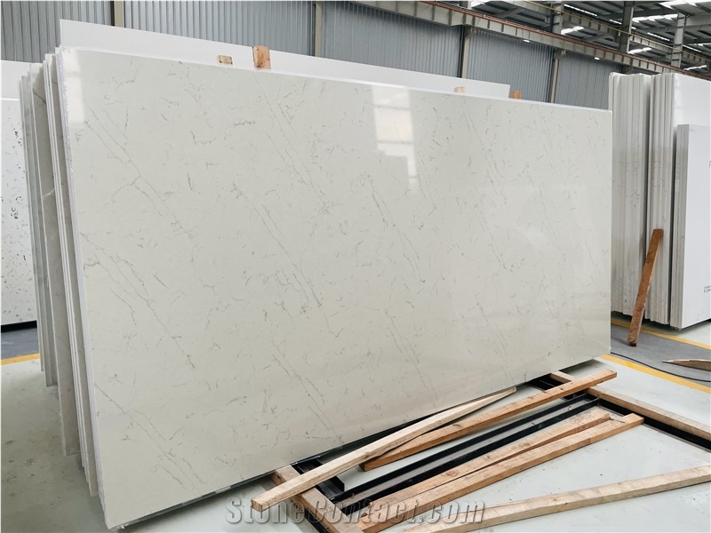 Everest White Quartz Slab
