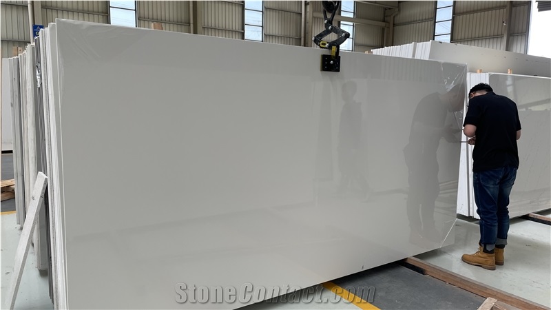 Super White Quartz Slab