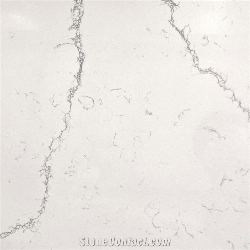 Calacatta Snow White Quartz importance=