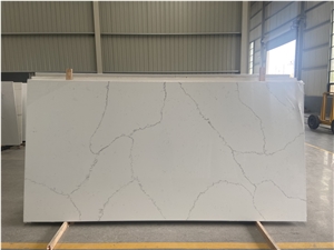 Calacatta Snow White Quartz Slab