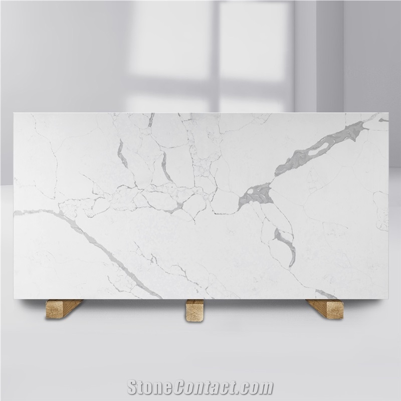 Calacatta White Quartz Slab