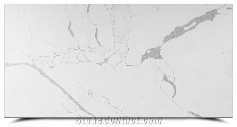 Calacatta White Quartz Slab