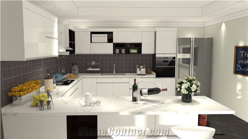 Arabescato Venato Quartz Finished Product