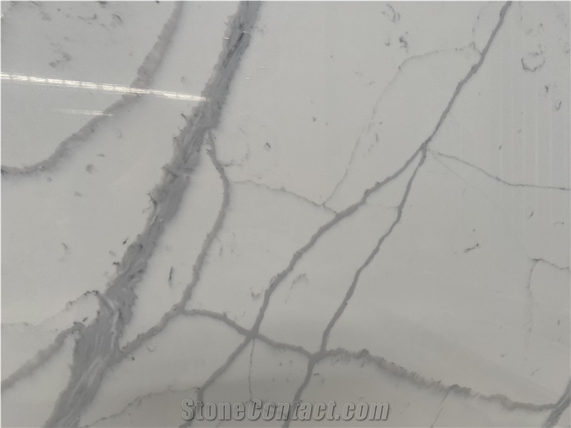 Bianco Venato Quartz Slab