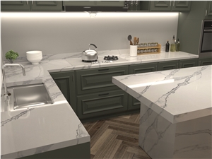 Calacatta Venato Quartz Finished Product