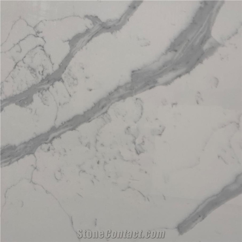 Calacatta Pearl Quartz Tile