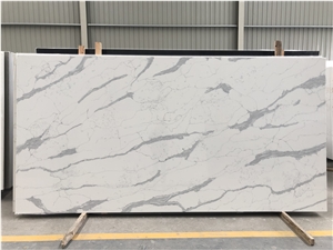 Calacatta Pearl Quartz Slab