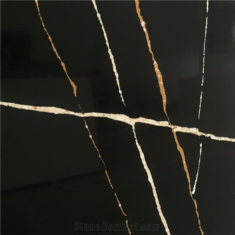 Marquina Black Quartz importance=